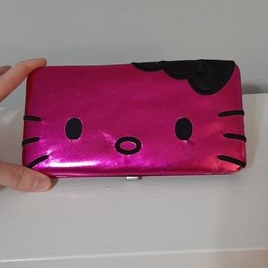 Sanrio Hello Kitty Metallic Pink Wallet *New*